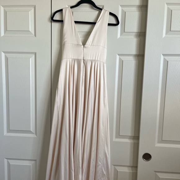 Beige prom evening dress - Picture 7 of 14